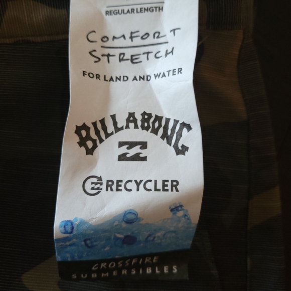 Mens Camo Comfort Strech Billabong Shorts - Picture 2 of 6